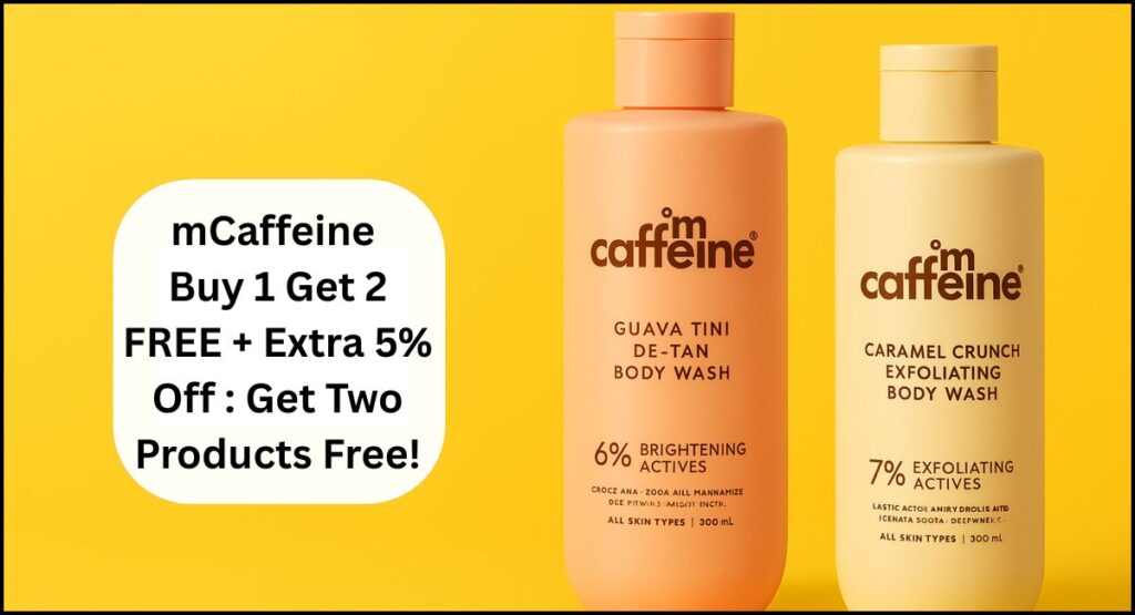 mCaffeine Buy 1 Get 2 FREE + Extra 5% Off Get Two Products Free!