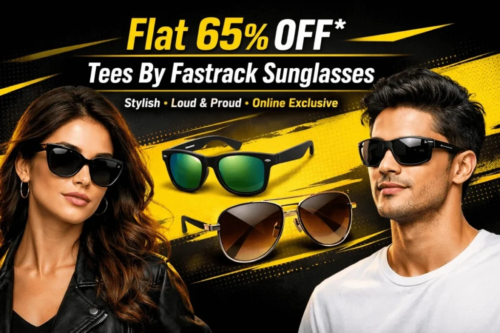Fastrack Sunglasses Coupon Code 65% Powerful Discount – Tees By Fastrack Sunglasses Deal