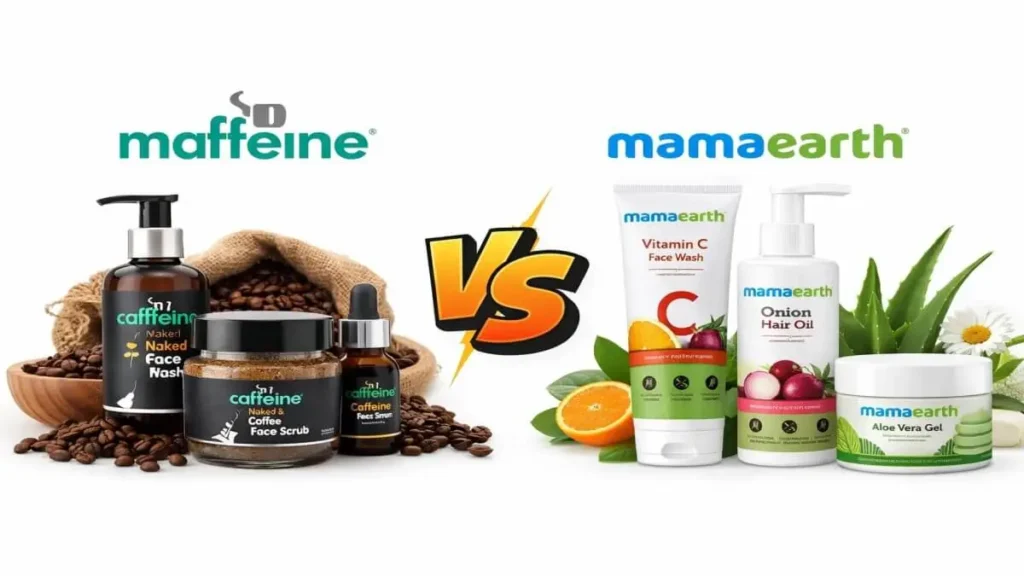 mcaffeine vs mamaearth skincare comparison