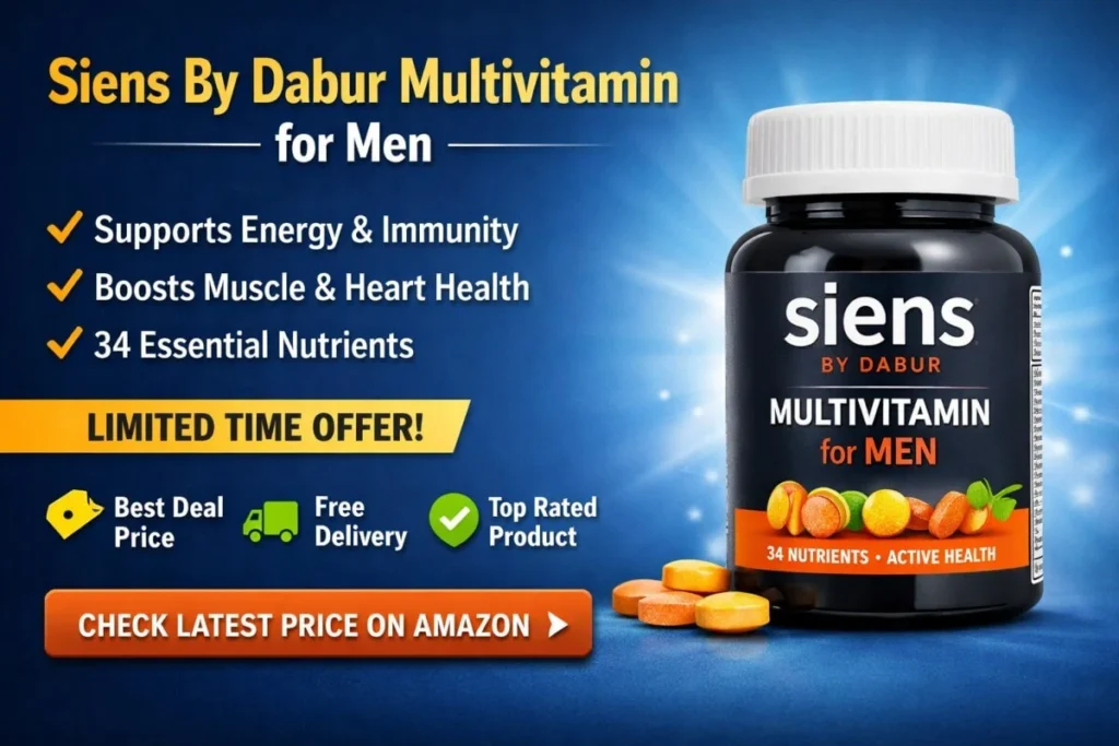 Siens by Dabur Multivitamin – 5 Powerful Benefits | Today Best Amazon Deal for Men’s Health