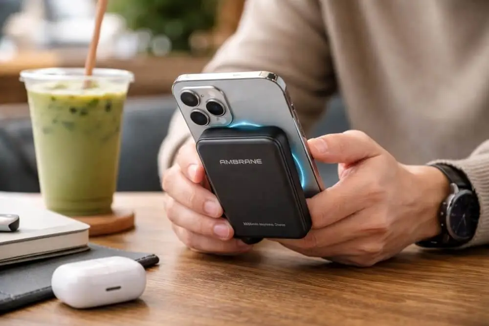 Ambrane MagSafe power bank daily use lifestyle charging