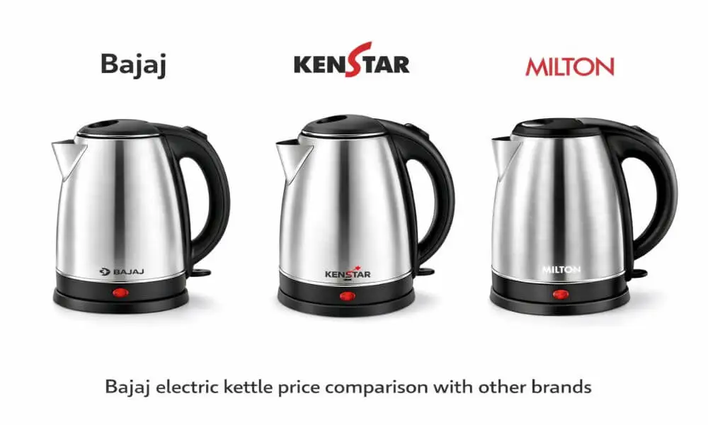 Bajaj electric kettle price comparison with other brands