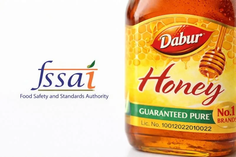 Dabur Honey FSSAI approval label