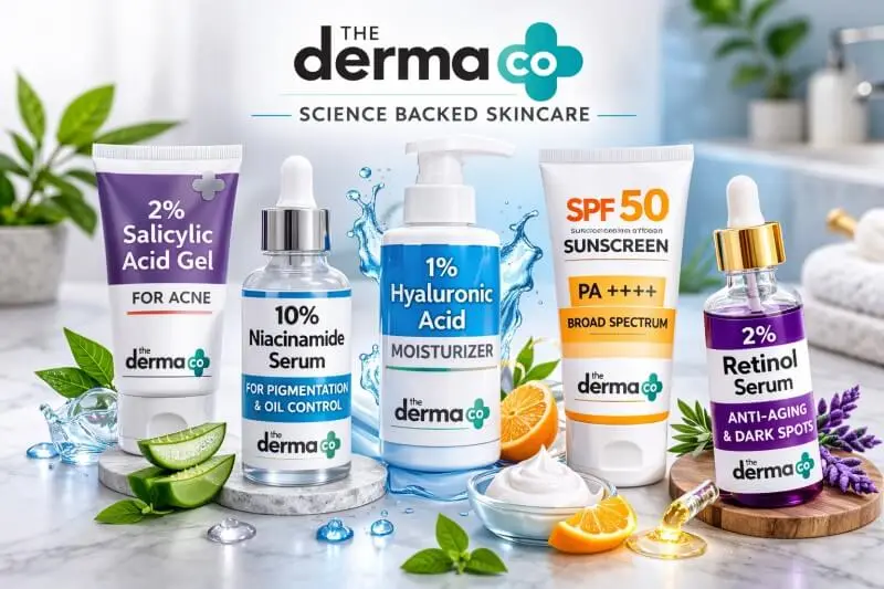 Derma Co acne and pigmentation skincare products