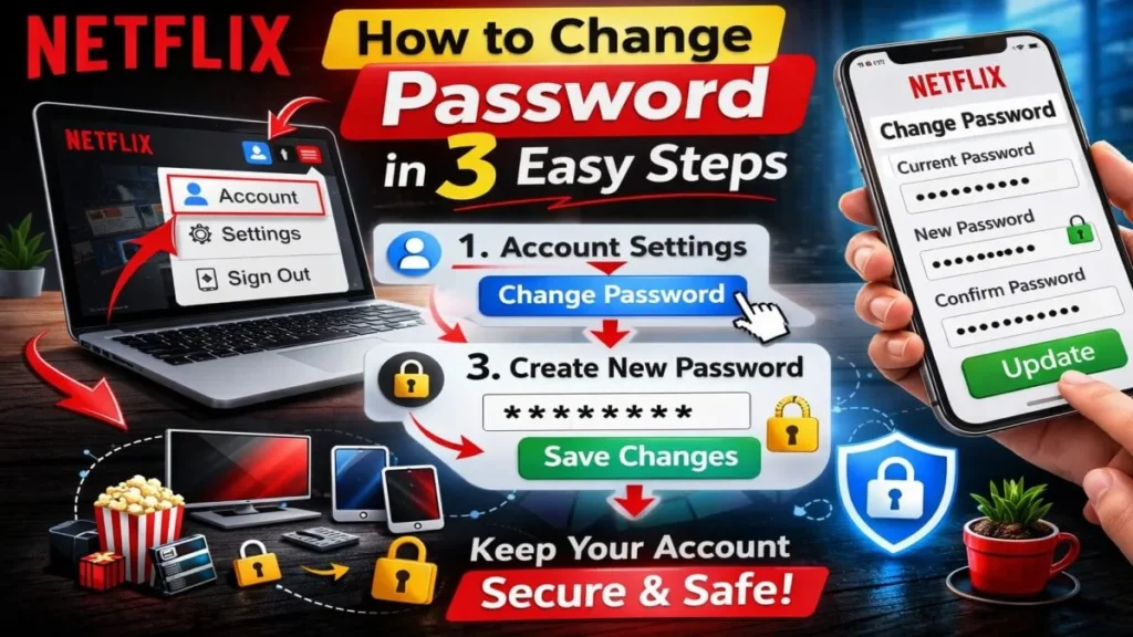 how to change netflix password step by step guide