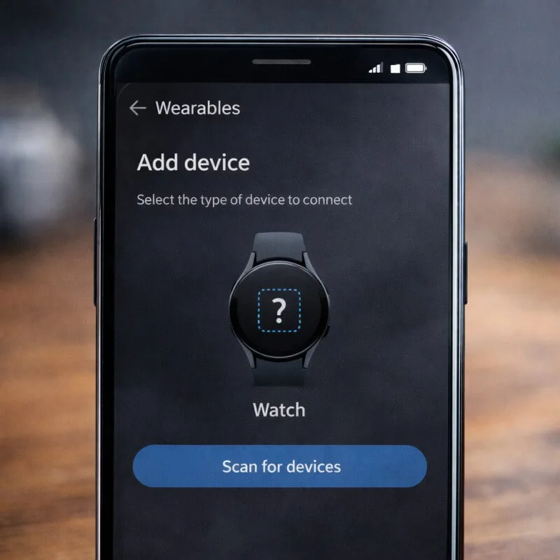 how to connect smart watch with mobile app