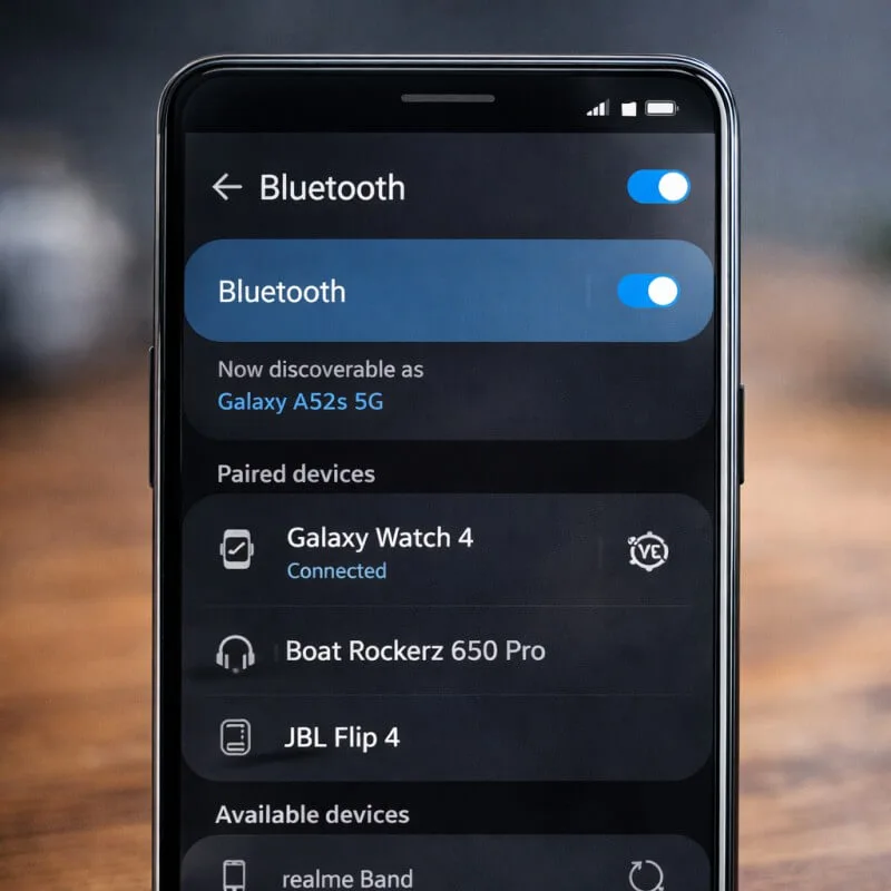 how to connect smart watch with mobile bluetooth