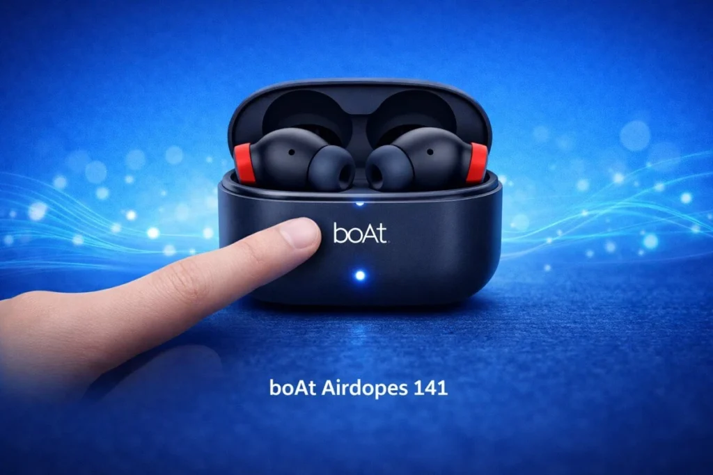 boat airdopes 141 reset process button LED