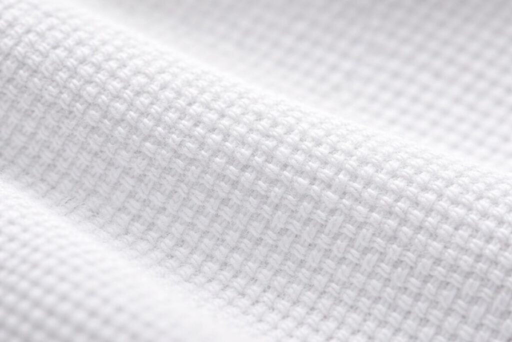 cotton bedsheet thread count close up texture weave detail