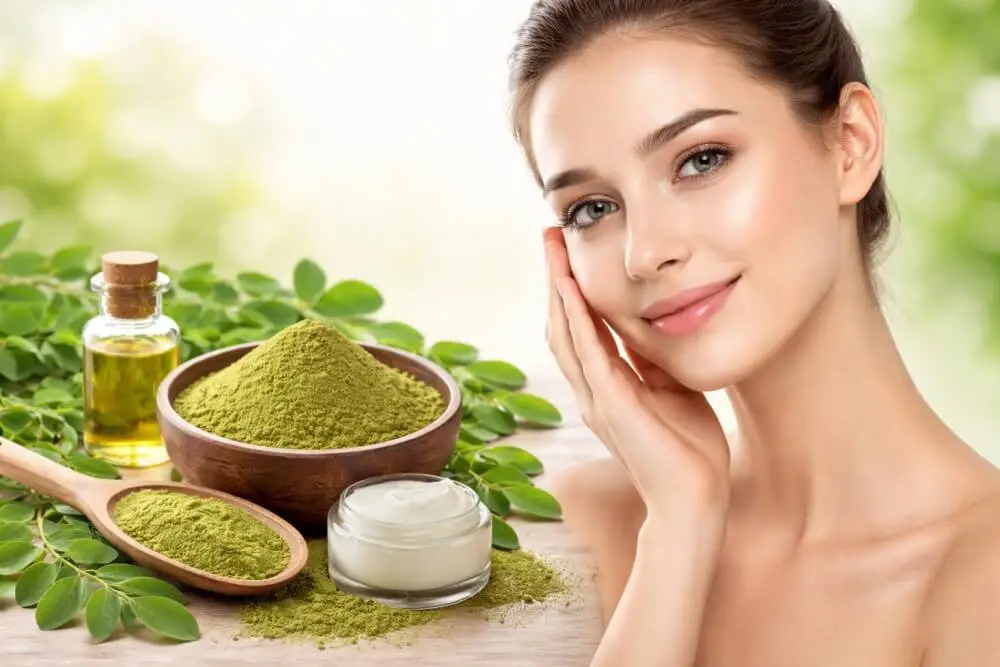 moringa powder benefits for skin glow and face care