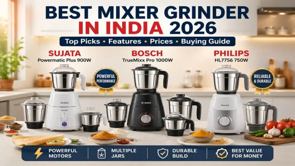 Top 3 Best Mixer Grinders in India