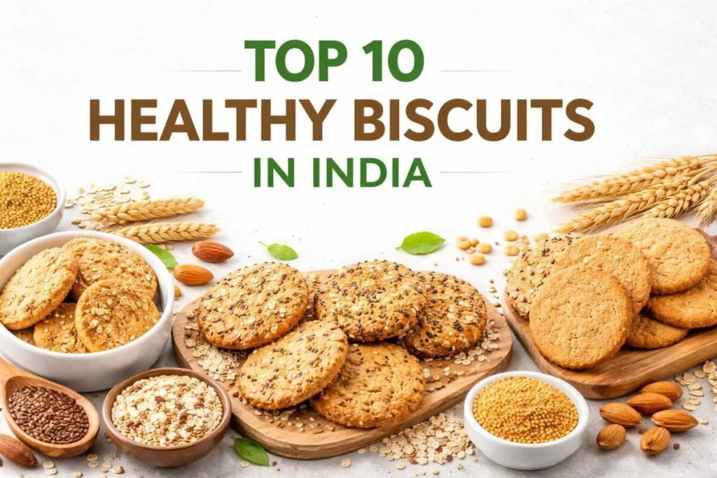 Top 10 healthy biscuits in India list with oats and digestive biscuits