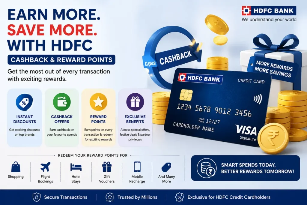 HDFC Credit Card Cashback and Reward Points
