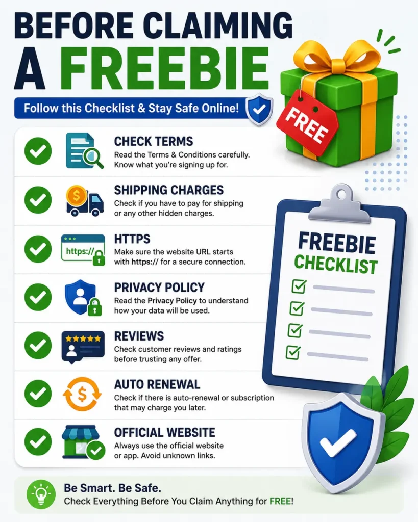 Before Claiming a Freebie